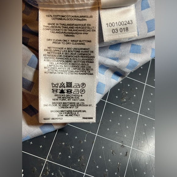 Brooks Brothers Blue Gingham Cotton Belted Shirt Dress Size 2P - Picture 6 of 6